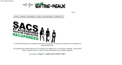 Desktop Screenshot of entre-peaux-ecodesign.com